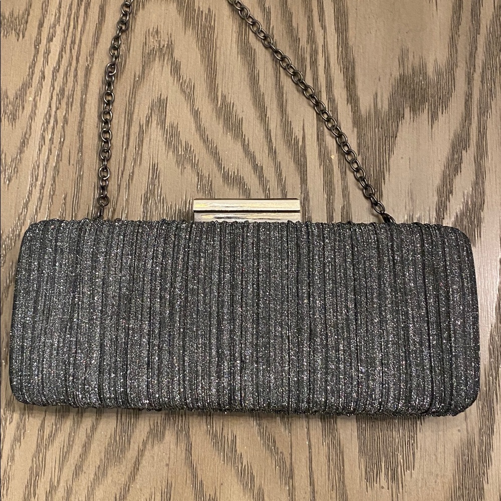 Sondra Roberts Elegant Silver Evening Clutch